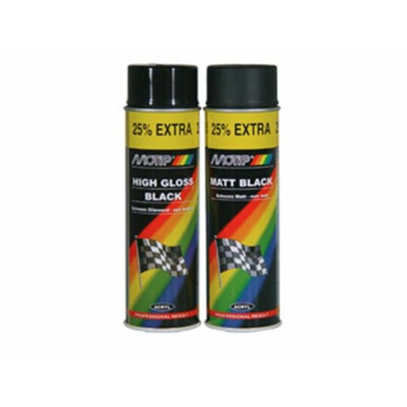 Pintura MOTIP negro brillante 500ML - motoscamaralweb.com Pintura MOTIP negro brillante 500ML - motoscamaralweb.com