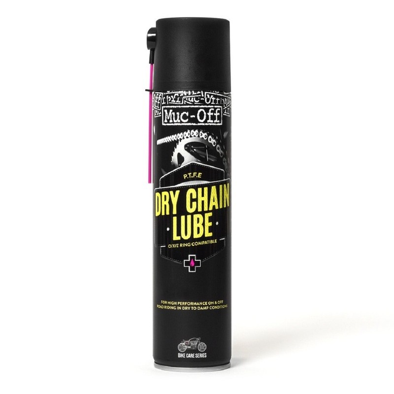 Grasa de cadena (para seco) con PTFE (teflon) Muc-Off Motorcycle Dry Chain Lube Spray 400ml - motoscamaralweb.com Grasa de cadena (para seco) con PTFE (teflon) Muc-Off Motorcycle Dry Chain Lube Spray 400ml - motoscamaralweb.com