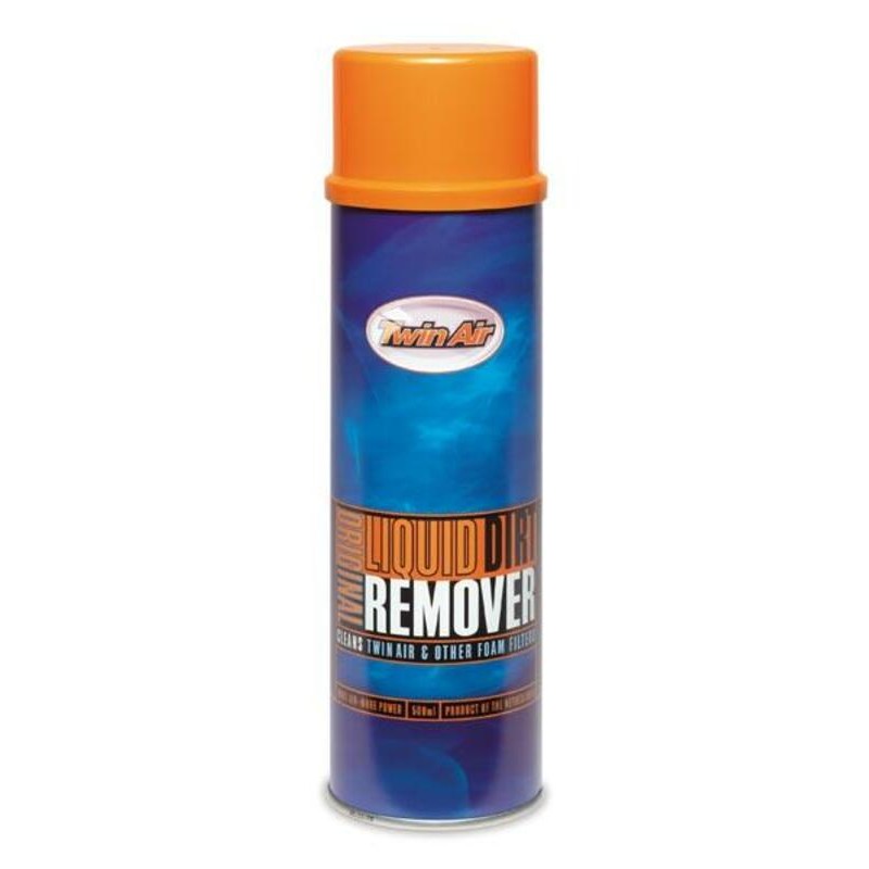 Limpiador para filtro de aire TWIN AIR Liquid Dirt Remover - Spray 500ml - motoscamaralweb.com Limpiador para filtro de aire TWIN AIR Liquid Dirt Remover - Spray 500ml - motoscamaralweb.com