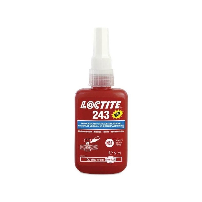 Fijador de roscas de media resistencia LOCTITE 243 botella 5ML - motoscamaralweb.com Fijador de roscas de media resistencia LOCTITE 243 botella 5ML - motoscamaralweb.com
