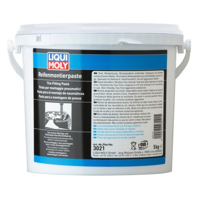 Pasta para montaje de neumáticos LIQUI MOLY blanca 5kg - motoscamaralweb.com Pasta para montaje de neumáticos LIQUI MOLY blanca 5kg - motoscamaralweb.com
