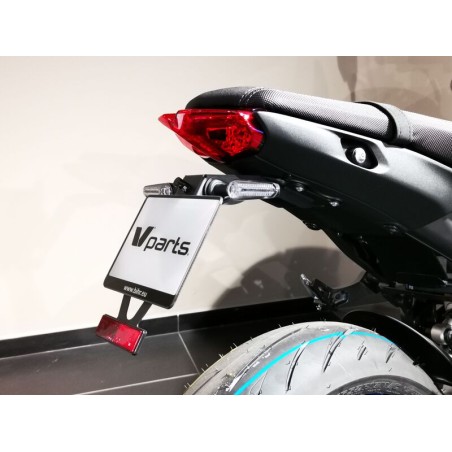 Portamatriculas V PARTS negro - Yamaha MT-09 - motoscamaralweb.com