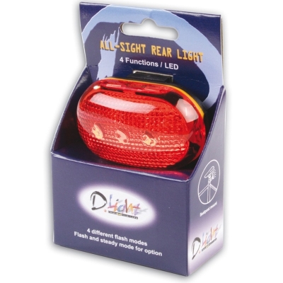 V BIKE Luz trasera LED + reflector bicicleta 4 funciones - motoscamaralweb.com