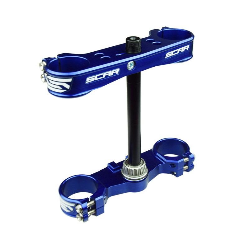 SCAR Triple Clamp Offset 16mm Blue - motoscamaralweb.com SCAR Triple Clamp Offset 16mm Blue - motoscamaralweb.com