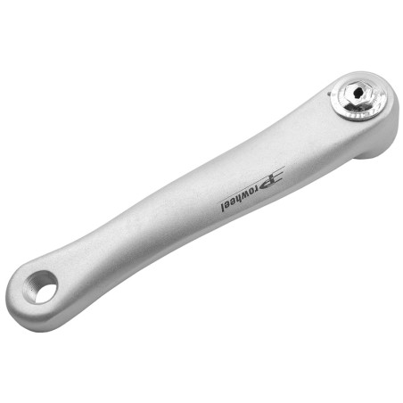 PROWHEEL Biela izquierda de bicicleta Aluminio plata 170mm Eje cuadrado - motoscamaralweb.com