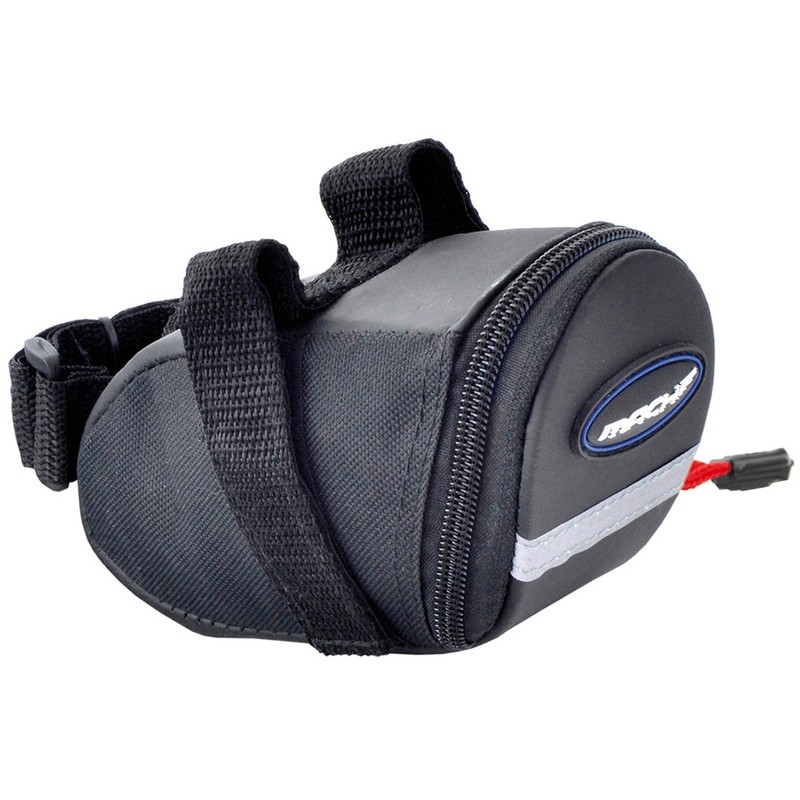 Bolsa bajo sillín de bicicleta MACH Anclaje con velcro. 1 cremallera. - motoscamaralweb.com Bolsa bajo sillín de bicicleta MACH Anclaje con velcro. 1 cremallera. - motoscamaralweb.com