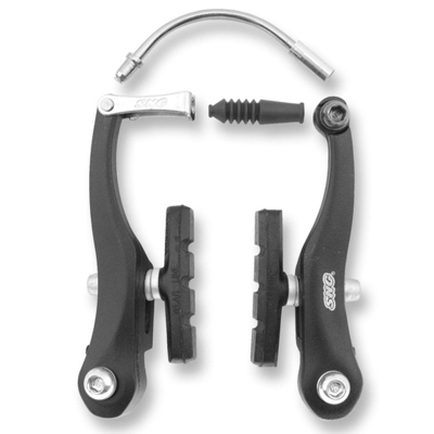 Juego de frenos bicicleta ALHONGA V-Brake. Aluminio negro - motoscamaralweb.com