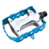 Par pedales BTT ALU. Eje CR-MO. Azul - motoscamaralweb.com