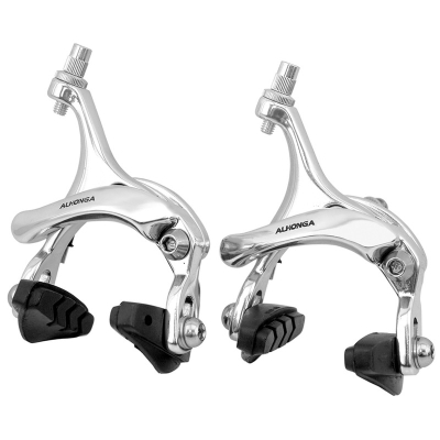 Juego de frenos de pinza ALHONGA para bicicleta de carretera. Aluminio - motoscamaralweb.com