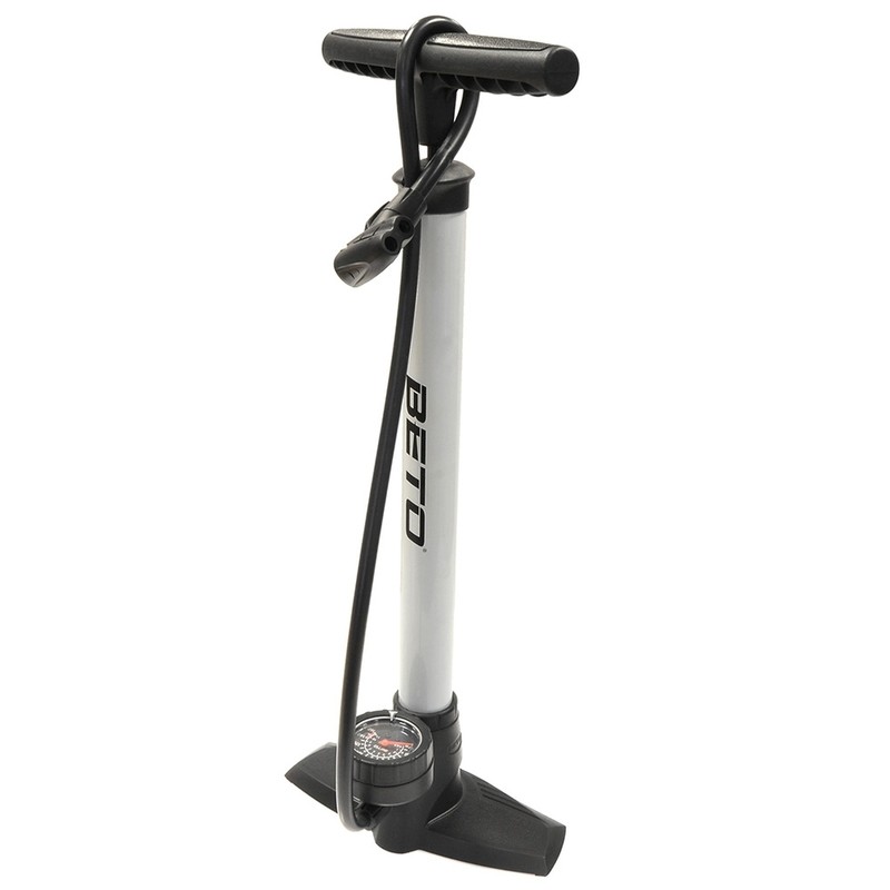 Inflador taller bici BETO 11bar racor doble para válvula fina y gruesa - motoscamaralweb.com Inflador taller bici BETO 11bar racor doble para válvula fina y gruesa - motoscamaralweb.com