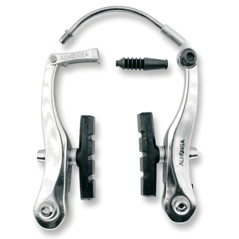Juego de frenos de bicicleta ALHONGA V-Brake Aluminio Plata - motoscamaralweb.com Juego de frenos de bicicleta ALHONGA V-Brake Aluminio Plata - motoscamaralweb.com