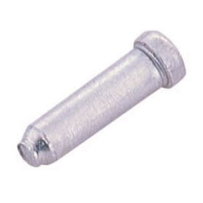 ALHONGA Bote 500 Terminales de cable Ø2.4mm. Aluminio plata. Reforzado - motoscamaralweb.com