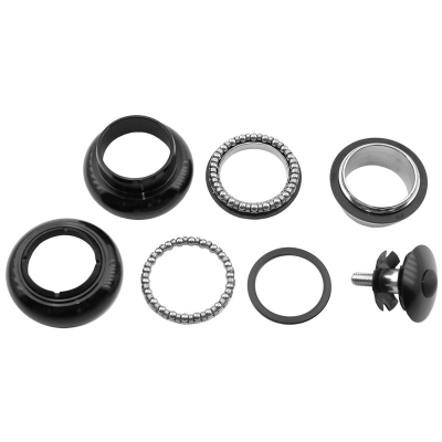 Juego dirección bicicleta A-Head. Aluminio 1-1/8. Negro - motoscamaralweb.com