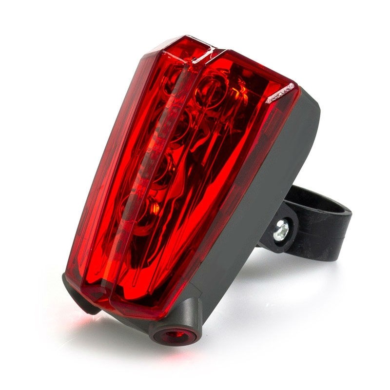 V BIKE Luz trasera de bicicleta. LED + indicador carril LASER - motoscamaralweb.com V BIKE Luz trasera de bicicleta. LED + indicador carril LASER - motoscamaralweb.com