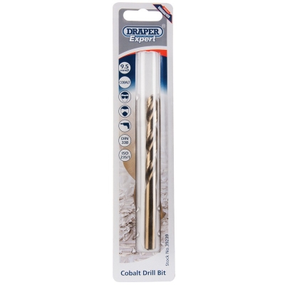 Broca Ø9.5mm cobalto DRAPER - motoscamaralweb.com