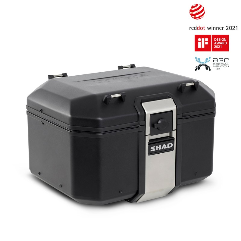 Baúl aluminio SHAD Terra Black 48L - motoscamaralweb.com Baúl aluminio SHAD Terra Black 48L - motoscamaralweb.com