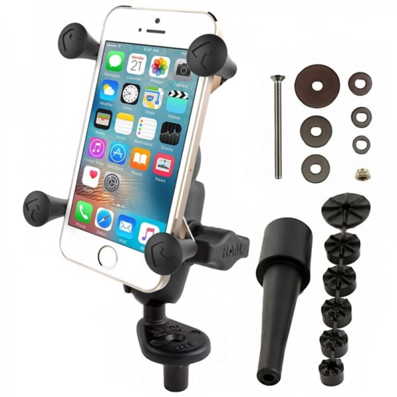 Pack completo RAM MOUNTS X-Grip® soporte brazo corto para tija de horquilla - Smartphones S/M - motoscamaralweb.com Pack completo RAM MOUNTS X-Grip® soporte brazo corto para tija de horquilla - Smartphones S/M - motoscamaralweb.com