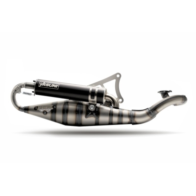 Escape YASUNI Carrera 10 homologado silencioso negro Minarelli Horizontal - motoscamaralweb.com