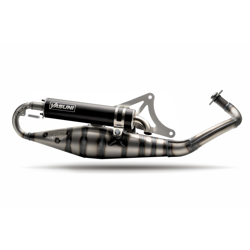 Escape YASUNI Carrera 10 homologado silencioso negro Piaggio - motoscamaralweb.com Escape YASUNI Carrera 10 homologado silencioso negro Piaggio - motoscamaralweb.com