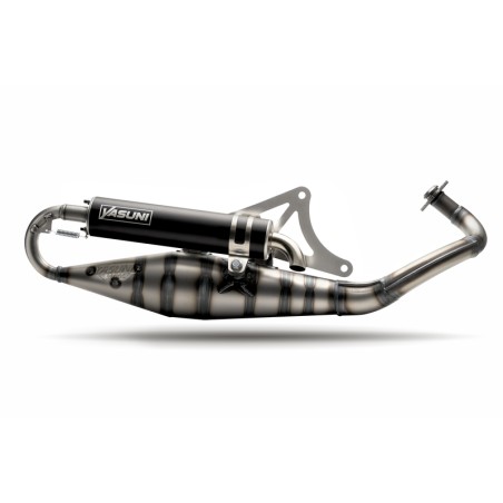 Escape YASUNI Carrera 10 homologado silencioso negro Piaggio - motoscamaralweb.com