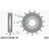 Piñón con goma anti-ruido AFAM acero 28401 - 525 - motoscamaralweb.com