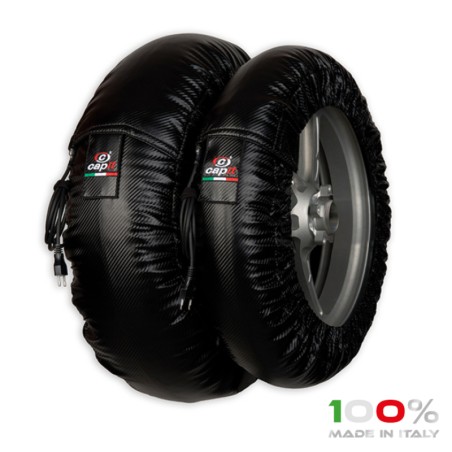Calentadores Capit Suprema Spina Color negro (17 - Del.120/Tra.200/60) - motoscamaralweb.com
