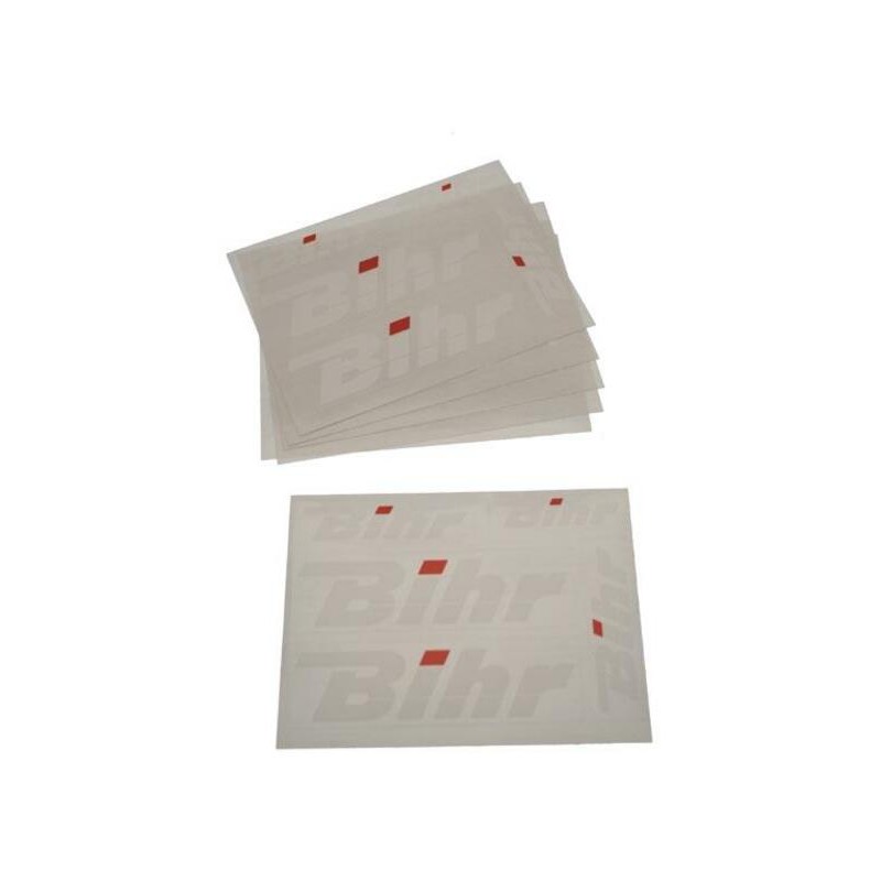 Hoja de Adhesivos BIHR Blanco - motoscamaralweb.com Hoja de Adhesivos BIHR Blanco - motoscamaralweb.com