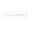 Adhesivo MALOSSI Logo 14cm - Blanco - motoscamaralweb.com