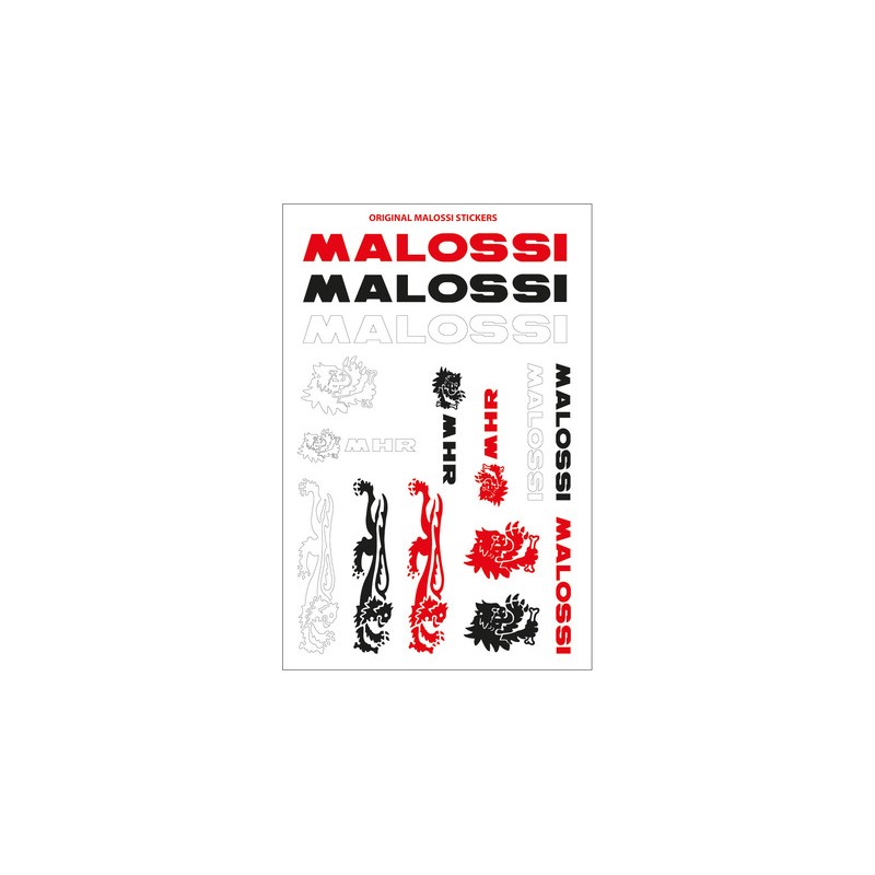 Hoja de adhesivos MALOSSI Mini 11.5x16.8cm - motoscamaralweb.com Hoja de adhesivos MALOSSI Mini 11.5x16.8cm - motoscamaralweb.com