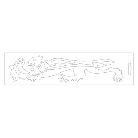 Adhesivo MALOSSI León lado izquierdo 23cm - Blanco - motoscamaralweb.com