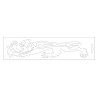 Adhesivo MALOSSI León lado izquierdo 23cm - Blanco - motoscamaralweb.com
