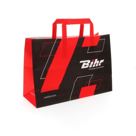 BIHR BOLSA DE PAPEL NEGRA 32X22+12CM - motoscamaralweb.com
