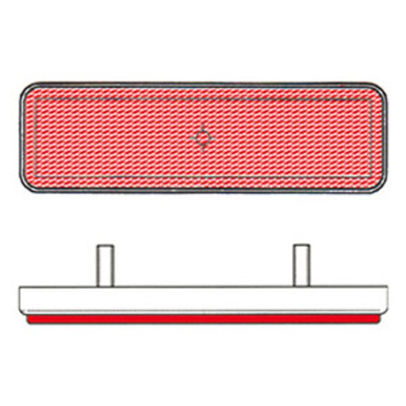 Catadióptrico rectangular trasero V PARTS - motoscamaralweb.com Catadióptrico rectangular trasero V PARTS - motoscamaralweb.com