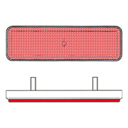 Catadióptrico rectangular trasero V PARTS - motoscamaralweb.com
