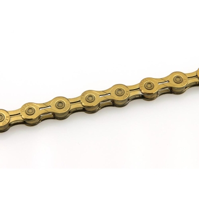 Cadena KMC X10EL 10 velocidades 114 eslabones oro - motoscamaralweb.com