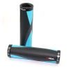 Par puños bici combies VELO Negro/azul. Sujeción lock-on doble tornillo - motoscamaralweb.com