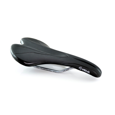 Sillín bicicleta VELO Miles VL1535 negro. raíles cromoli - motoscamaralweb.com