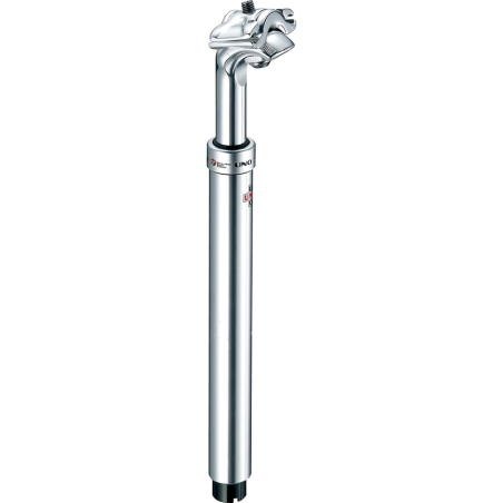 Tija de sillín UNO City Comfort con suspensión - 350 mm Ø26.8 Plata - motoscamaralweb.com