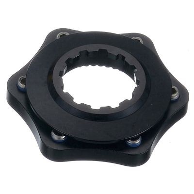 Conversor disco universal a center lock con arandela de cierre color negro - motoscamaralweb.com