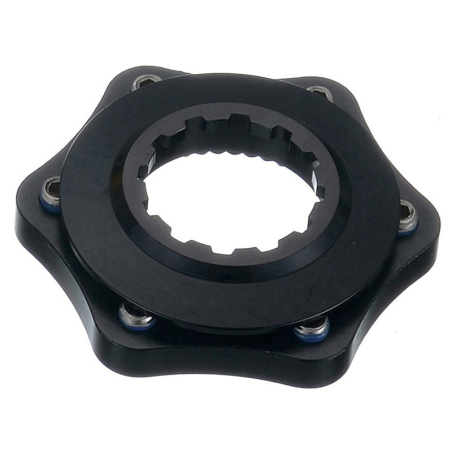 Conversor disco universal a center lock con arandela de cierre color negro - motoscamaralweb.com