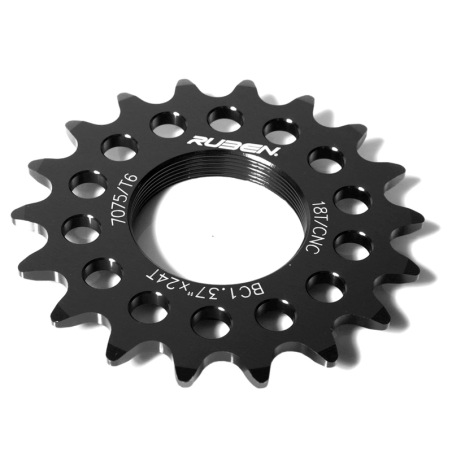 Piñón fijo fixie 14 dientes color negro - motoscamaralweb.com