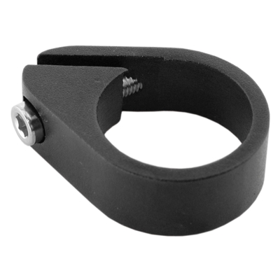 Abrazadera cierre tija de sillín de bicicleta V BIKE con tornillo - Ø34.9mm Negro - motoscamaralweb.com