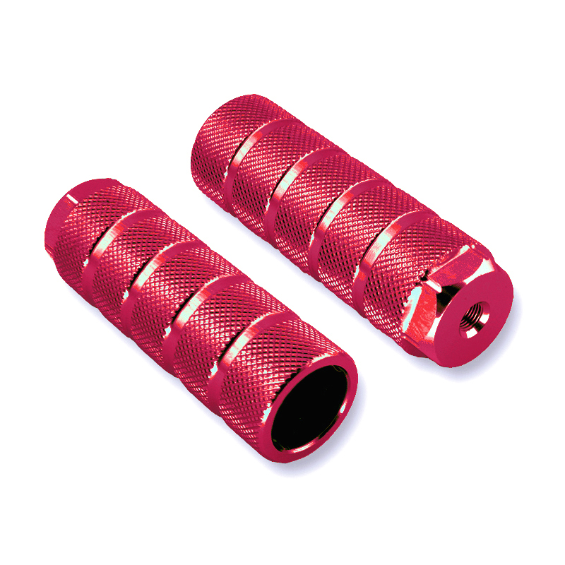 Juego reposapies rojo bici M14. - motoscamaralweb.com Juego reposapies rojo bici M14. - motoscamaralweb.com