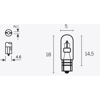 Lámpara V PARTS 12V 1.2W - 10 uds - motoscamaralweb.com