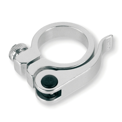 Abrazadera cierre tija de sillin bicicleta V BIKE cierre rapido - Ø34.9mm Blanco - motoscamaralweb.com