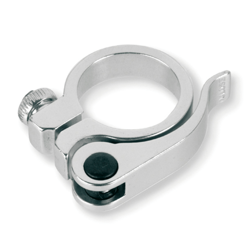 Abrazadera cierre tija de sillin bicicleta V BIKE cierre rapido - Ø28.6mm Plata - motoscamaralweb.com Abrazadera cierre tija de sillin bicicleta V BIKE cierre rapido - Ø28.6mm Plata - motoscamaralweb.com