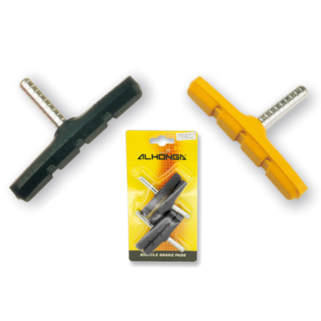 Juego de 4 zapatas esparrago rectas.Amarillo - motoscamaralweb.com