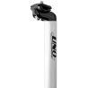 Tija de sillín UNO TS 555 - 400mm Ø27.2 Blanca - motoscamaralweb.com
