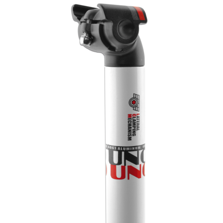 Tija de sillín UNO TS 655 - 350mm Ø27.2 Blanca - motoscamaralweb.com