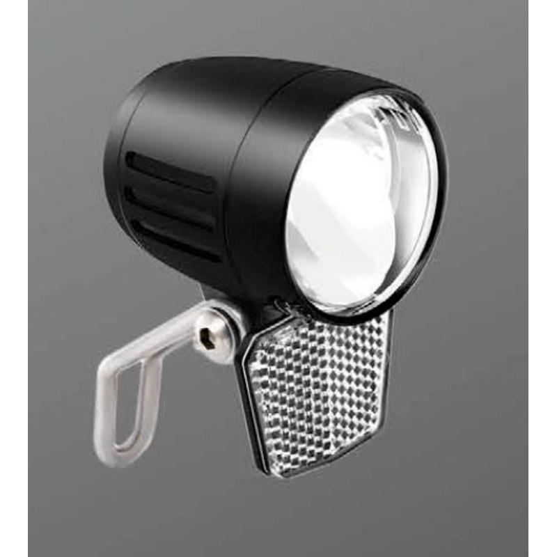 Luz delantera bicicleta LED 100lm para dinamo 6V + reflector - motoscamaralweb.com